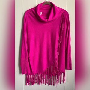 Pink Fringe Women's Sweater